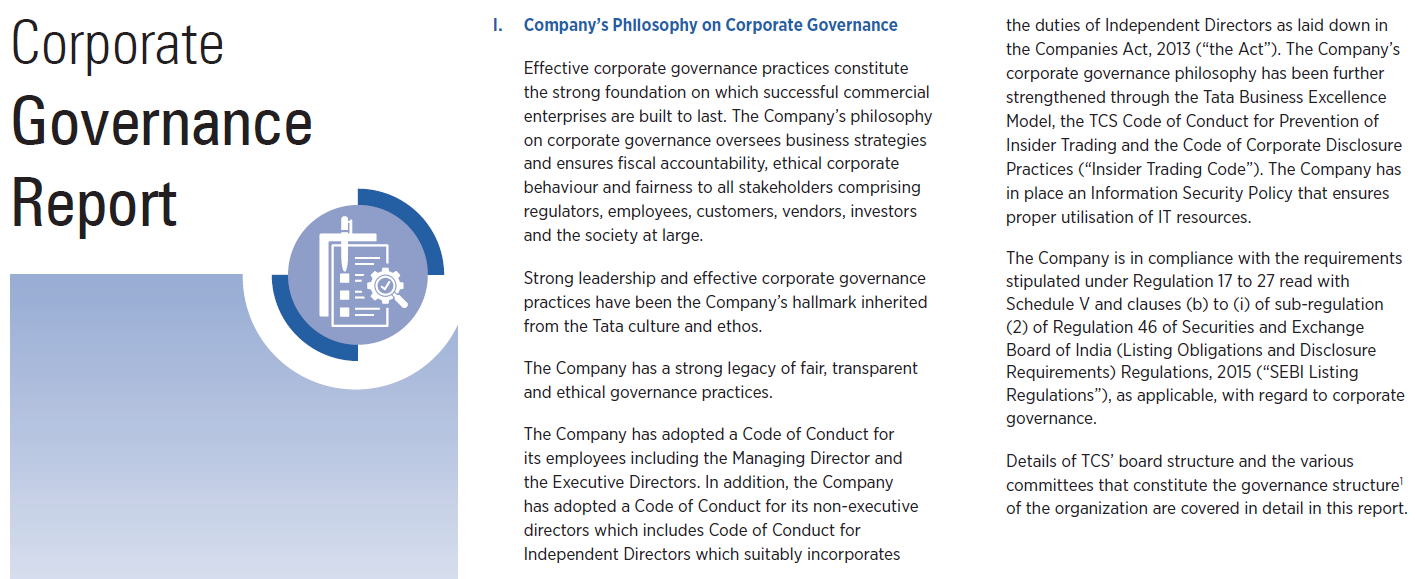 Tata Consultancy Services Ltd’s Annual Report (FY20)